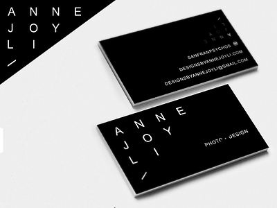 Anne Joy Li Branding + Business Card ajl anne anne joy li branding business card business cards design designer logo photographer photography