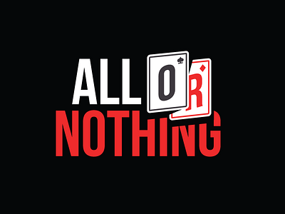 All Or Nothing branding cards esports gambling logo logo design sports team logo