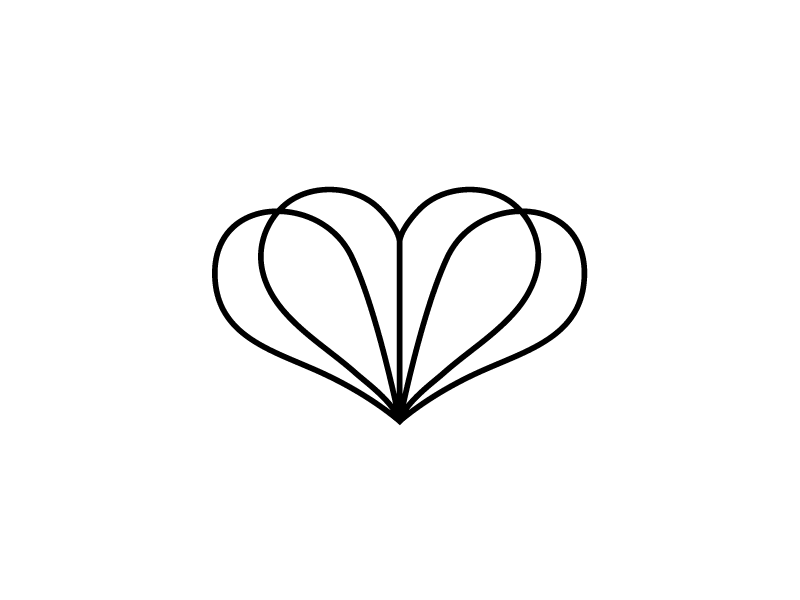 Double heart logo (For Sale) branding family floral health heart heart logo logo logo design love symbol