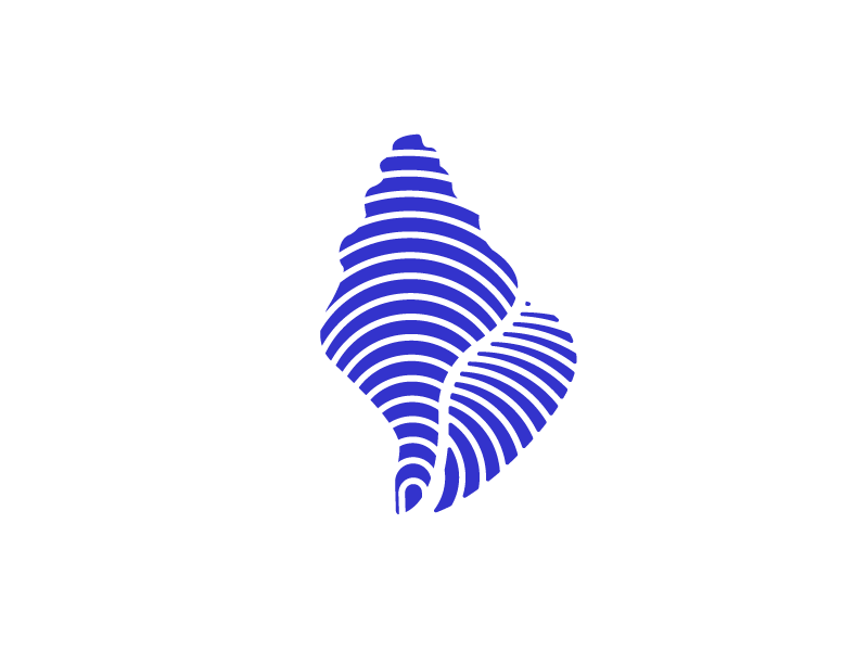 Shell nick lowry nicholas lowry negative space mark symbol logo shell logo shell seashell ocean