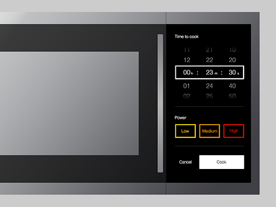 Microwave Concept - PSD concept flat microwave psd simple ui