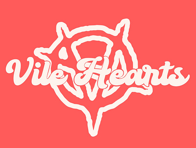 Vile Hearts .V1 branding design graphic design illustration logo typography vector