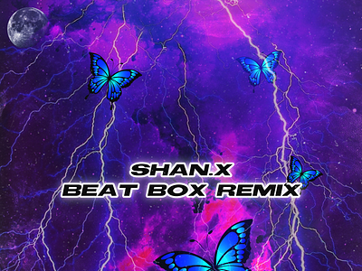 "Beat Box Remix" Cover Art abstract cover art design graphic design purple