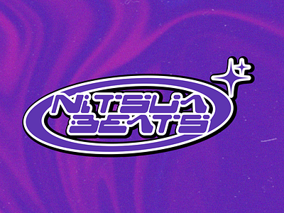 NitsuaBeats Y2k Logo branding design graphic design logo y2k