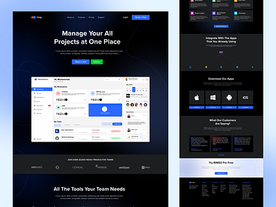 SaaS Landing Page Design design homepage design landing page design saas saas landing page design saas platform saas ui design ui ux web design