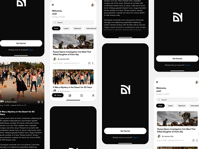 iOS - News App Design app article article and news app design article app blog app design design ios app design modern app design modern ui news news app trendy design ui ux ux design