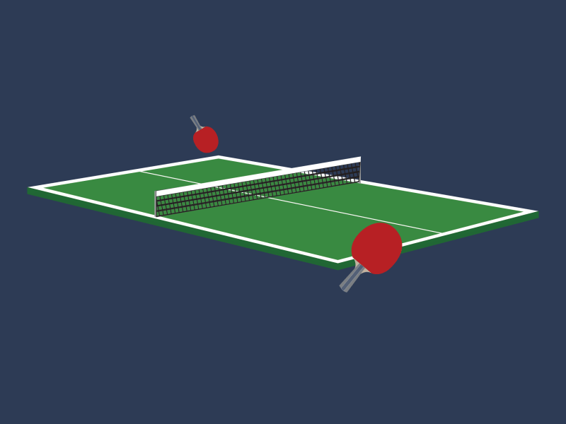 Table Tennis animation ping pong table tennis