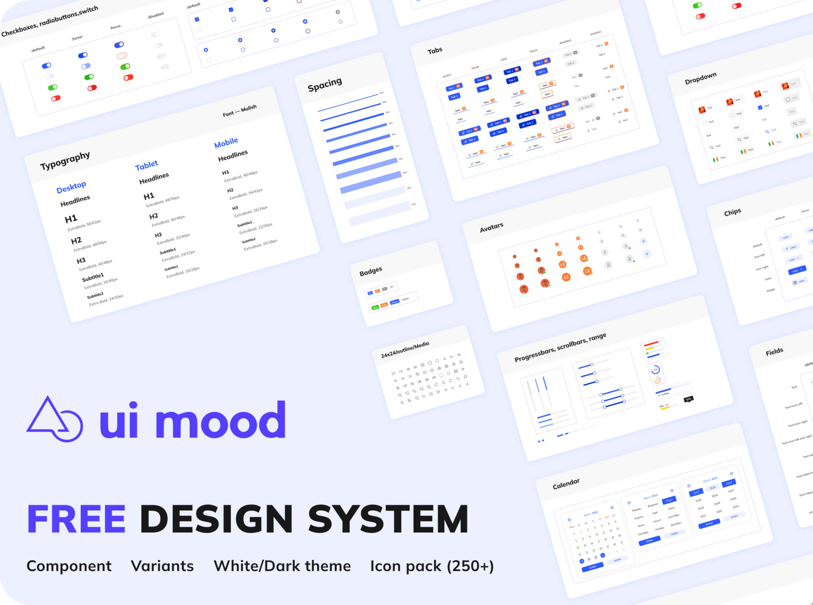Ui Design System - Free Download by Ui Mood on Dribbble