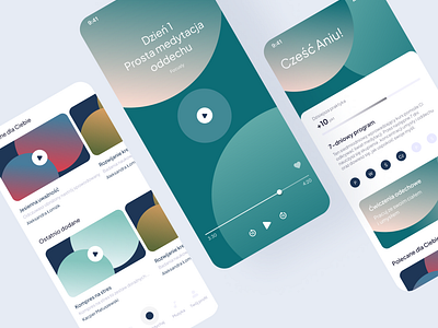 Meditation app app branding digital graphic design mindfullnes mobile ui ux webdesign