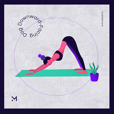 Illustartion - Yoga poses design graphic design illustration