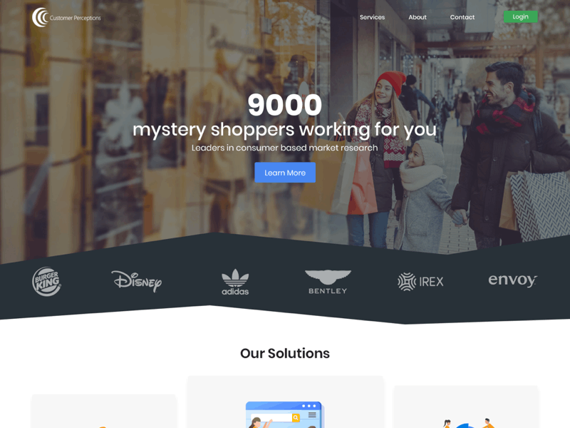 Customer Perceptions design ui ux web