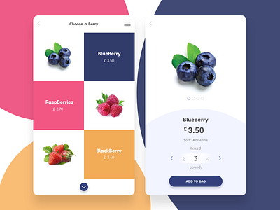 Berry app category mobile page product