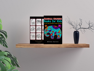 Mandala Coloring Books for Kids (Book Cover Design)