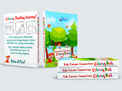 Kids Corner Connection Coloring Book (Book Cover Design) about life best design book book cover book cover design cover design create book cover create ebook cover creative book cover design e book ebook ebook cover ebook cover design graphic design make cover modern professional unique