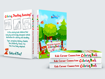 Kids Corner Connection Coloring Book (Book Cover Design)