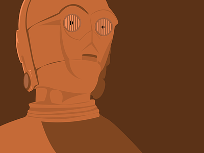 C-3PO - Illustration art avatar c 3po geek illustration star wars vectoriel