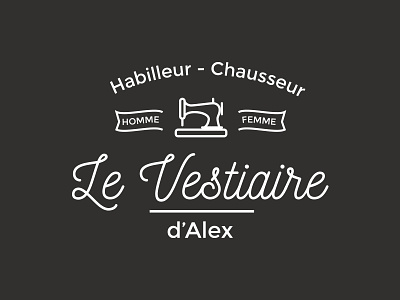 Le Vestiaire d'Alex - Branding branding hipster logo oldschool sewing trends