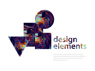 Design Elements colour cricle design elements piramid square style trendy