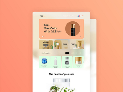 Cosmetic web UI design