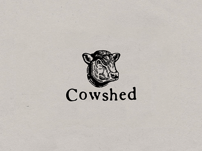 Cowshed beef bull cow logo restaurant steak