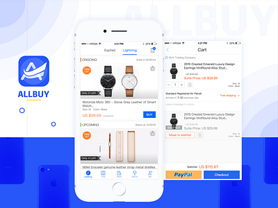 Allbuy Shopping App app ios iphone mobile shopping ui ux