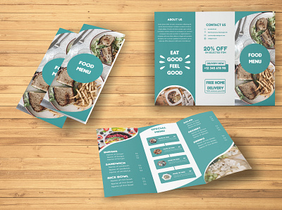 Restaurant Menu Design brochure design graphic design illustration menu design mockup pamflet product design restaurant template