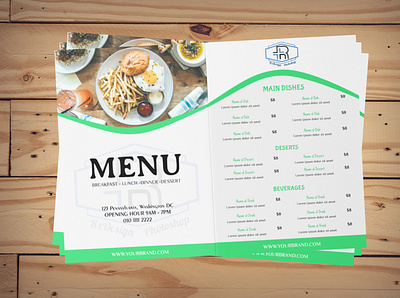 Restaurant Menu Design brochure design graphic design illustration menu menu design mockup pamflet product design template