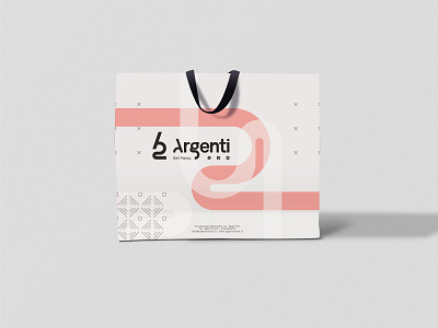 Argenti - Shopping Bag abstract art brand brand identity branding clothes shop concept design graphic illustration modular design shopping bag