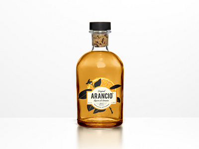Aranciò - Orange Liquor 3d art 3d artist art bottle design bottle label bottle mockup brand identity branding graphic illustration liquor logo orange orange juice orange logo