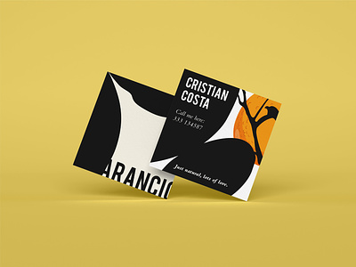 Aranciò - Business Cards art brand identity branding business card business card design design graphic illustration liquor logo orange orange juice oranges