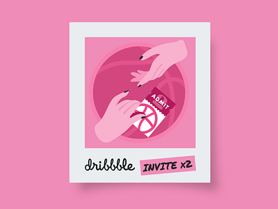 Dribbble Invitations x2 art branding design dribbble dribbble invitation dribbble invite dribbbleinvites dribbleinvite giveaways giveway graphic hands illustration illustrator instagram invitation invitations invite invites uiux