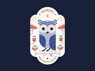 Owl Monori Badge Design badge badge design badge logo badges bird brand branding design emblem flat design illustration label label design lineart logo logo branding minimalist owl owl label vector