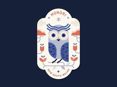 Owl Monori Badge Design