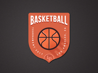 Basketball Tournament Logo badge basketball branding design emblem logo minimal sport