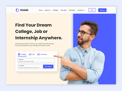 An Education and Job Landing Page education figma job board landing page ui website design