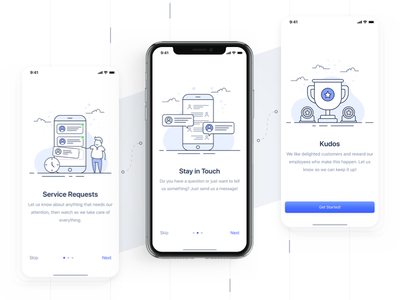 Onboarding Screens behance ios iphone mobile onboarding requests service ui ux