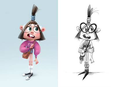 Girl character character design girl illustration