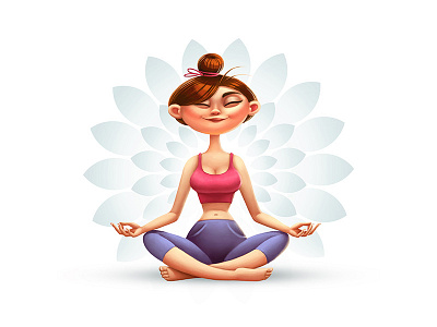 Yoga girl lotos yoga