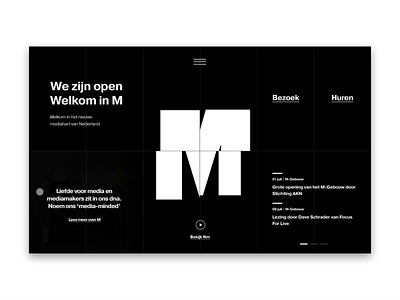 M-Building Homepage animation 51north art direction design hero homepage logo minimalist page tranquility typeface typography website