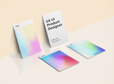 Business Cards business card design designer gradient gradient color graphic graphic design ui ui design ux ux design