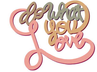 Do What You Love art do graphic design love out print sticker wall what you