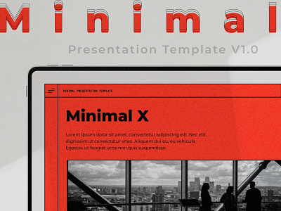 Minimal X - Presentation Template aesthetic business company design exploration graphic design illustration logo pitch deck powerpoint presentation slide deck slides templates typography