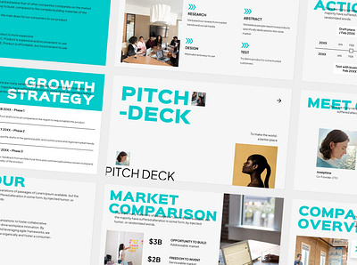 Pitch Deck Presentation Template aesthetic business company design exploration graphic design pitch deck presentation slide deck template typography