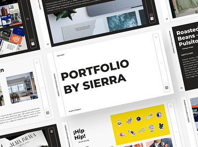 SIERRA / Portfolio Template aesthetic branding business company design exploration graphic graphic design illustration logo portfolio presentation template typography ui