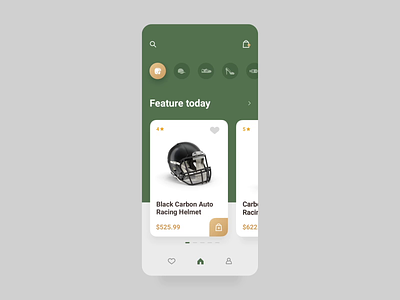 Helmet Online Store Card 3d app app animations card commercial dailyui detail product details digital fashion gif helmet helmets icon motion product card ui video
