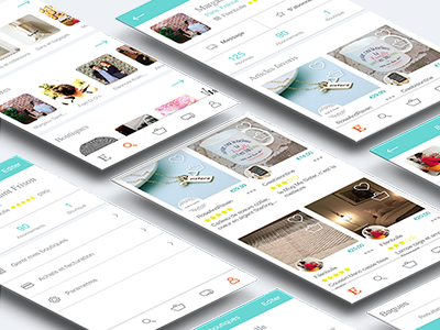 Etsy app graphic design preferences profile search uxux