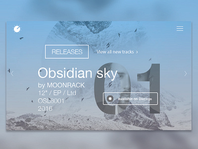 Oscil8 Release electronic music graphic design home page music release slideshow ui ux website