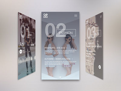 RA+RE fashion graphic design home page music responsive rwd ui ux web design