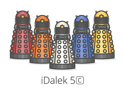 Apple Daleks apple dalek daleks doctor doctorwho exterminate funny humor humour iphone lol who