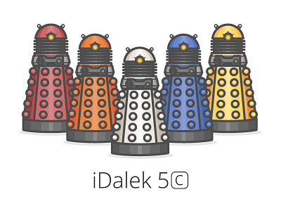 Apple Daleks apple dalek daleks doctor doctorwho exterminate funny humor humour iphone lol who